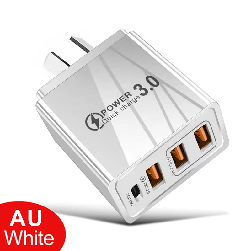 CARREGADOR UNIVERSAL 3.0 (IPHONE E ANDROID) Carregamento Extra Rápido